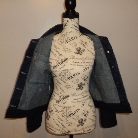 Rubbish Women's Medium Blue Denim Jean Jacket Coat - Picture 10 of 10